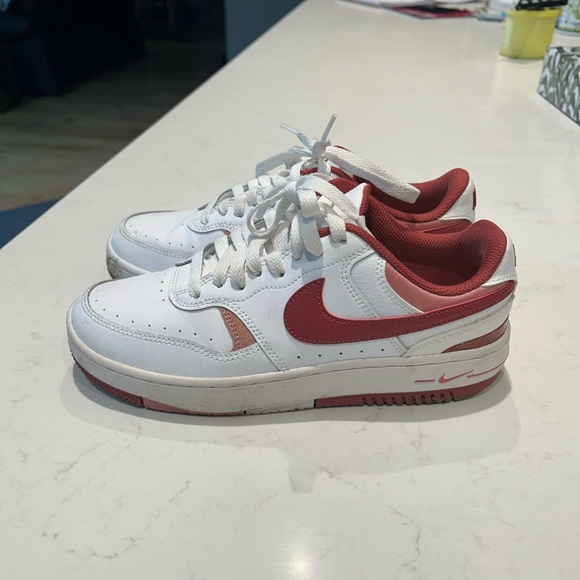 Nike Red and White Athletic Shoes - Picture 3 of 4